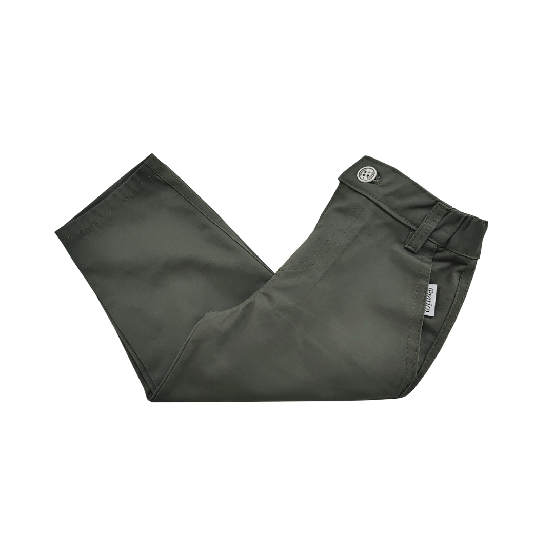 Maslinaste pantalone za male dečake